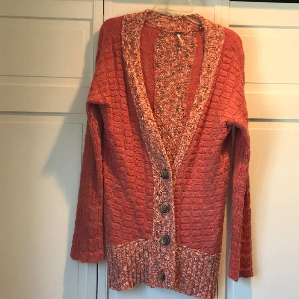 NWOT FREE PEOPLE Button Cardigan Sweater